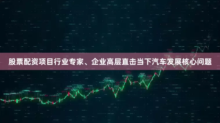 股票配资项目行业专家、企业高层直击当下汽车发展核心问题