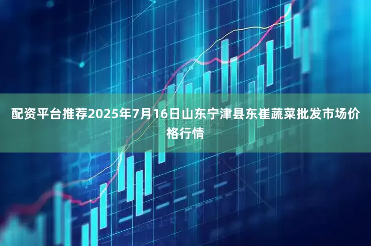 配资平台推荐2025年7月16日山东宁津县东崔蔬菜批发市场价格行情
